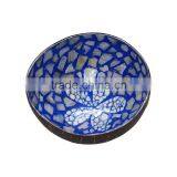 Coconut Shell Bowls With Lacquered Pattern thumbnail-2
