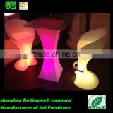 Commercial fashion growing illuminating waterproof colorful LED stool chair with CE, SGS & RoHS certificate