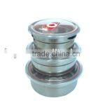Mixing Bowl Stainless Steel Lunch Box Food Container thumbnail-6