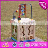 2017 New Design Children Educational Mini Wooden Activity Cube for Toddlers W11B132 thumbnail-4