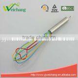 WCC2535 Good Quality Heart Shape Egg Whisk Silicone Wire Whisk, Egg Frother, Milk & Egg Beater Blender 12" Hot Sales thumbnail-2