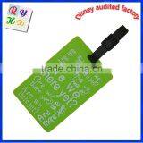 Personalized Full Color Print Plastic ID Pvc Luggage Tag / Pvc Luggage Name Tag thumbnail-4