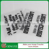 QingYi wholesale high quality adhesive pu vinyl transfer film for clothing
