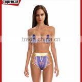 Wholesale Neoprene Crochet 2 Pcs Bikini Triangle Top Swimwear thumbnail-1
