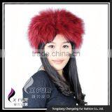 CX-E-35C Wholesale Women's Knit Raccoon Fur Hat And Scarf Sets Hair Band thumbnail-2