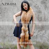 CX-B-17 New Fashion Style Gold And White Fox Fur Shawl Wholesale thumbnail-3