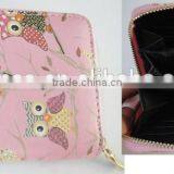 Fashion High Quality PU Stylish Print Owl Wallet thumbnail-3