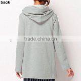 2016 Women Warm Fleece Fabric Full Zip Winter Coat With Hooded Knitted Women Cloth thumbnail-4