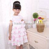 MGOO New Latest Design Fashion Girl Party Dress Flowers Layers Cute Satin Formal Dress 33033 thumbnail-2