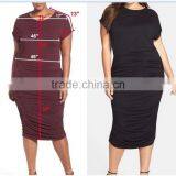MGOO Stock Plus Size Women Dress Rayon Spandex High Quality Casual Dress Cheap Price thumbnail-3