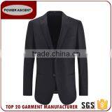 Wholesale Custom Stylish Fashion Coat Design Black Casual Suit For Men thumbnail-1
