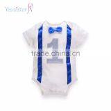 Infant Birthday Wholesale Simple Style 100% Cotton Newborn Baby Wear Clothes thumbnail-2