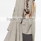 Runwaylover EY2381B New Design 2017 Ladies Fashion Falbala Embroidery T-Shirts thumbnail-4