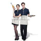 Juqian 2016 Custom Factory Price Latest Stylish Navy Cheap Short Sleeve Summer Unisex Hotel Staff Uniform Designs in China thumbnail-4
