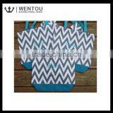 Wholesale Custom Chevron Tote Bag thumbnail-5