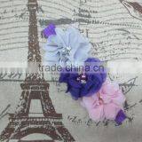 Boutique Cute Baby Girls Pearl Rhinestoned Centered Headband For Kids Hair Accessories thumbnail-6