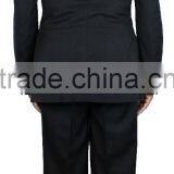 NAAMS MEN'S WOOL 2 BUTTON 2 VENT SLIM FIT SUIT JACKET FLAT FRONT PANT CHARCOAL thumbnail-4