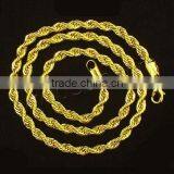 Brass Cable Link Necklace Chain Jewelry Gold Chain Dubai New Gold Chain Design for Men thumbnail-2