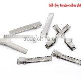 Custom 40PCs/pack Silver Tone Prong Barrettes Decorative Hair Clips thumbnail-2