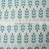 Burlap Fabric Blue Leaf Pattern 160cm x 100cm,1M thumbnail-1