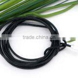 925 Sterling Silver End Tips Real Leather Lariat Necklace100cm thumbnail-1