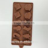 Wholesale High Quantity Eco-friendly Santa Claus Shape Silicone Chocolate Mould,soap Mold,diy Cake Mould thumbnail-2