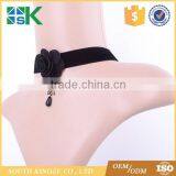 Factory Wholesale Black Short Necklace Gothic Punk Vampire Roses Sexy Neck Lace Choker thumbnail-2