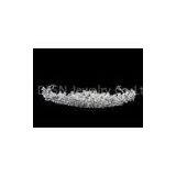 Brass Material With Silver Plating Handmade Bridal Tiaras And Crowns L10009 thumbnail-1