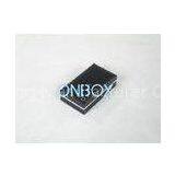 Customized Plastic Small Packaging Boxes for Keychain / Necklace , Black Leatherette Paper thumbnail-1