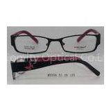 Metal Optical Black Rectangular Eyeglass Frames For Women With Butterfly Pattern thumbnail-1