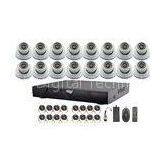 16 Channel AHD DVR Surveillance Video Security Camera Systems With 3.6-16mm Fixed Lens