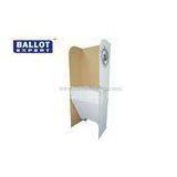 OEM Portable Voting Booth , Cardboard Polling Booths For Voters Registration thumbnail-1