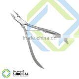 Professional Cuticle Nipper Slanted Tweezers Square Tip TweezersEarLoop Cuticle Pusher A Nail B-NCN-59