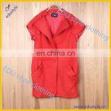 2017 Latest Design Winter Short Sleeve Woolen Coats And Jackets Woman thumbnail-4