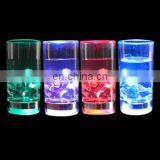 Light up Led Whiskey Wine Glass ( 8oz,clear,multi LED,on/off Switch ,three Flash Modes, CE,RoHS Approval)