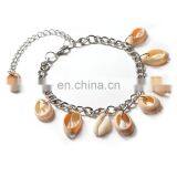 Bohemia Summer Gold Plated Cowrie Shell Anklet Tassel Beach Jewelry Anklet Bracelets For Women thumbnail-5