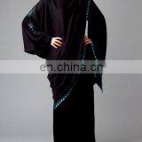 High Quality Girls Polyester Abayas - Jalabiya Style Muslim Abaya Branded 2014 - Korean Fashionable Abaya thumbnail-1