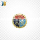 Custom Painted Gold Plating Cufflink With Engraving for Men