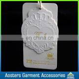 New Design Art Paper Printing Cheap Custom Embossed Hang Tags Wholesale thumbnail-4