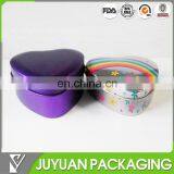 Cute Heart Shaped Small Metal Box for Wedding Favour Gift Chocolate Packaging Can