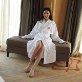 Bathrobe Suppliers Hotel White Waffle Women Robes Wholesale thumbnail-2