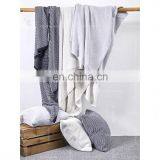 Wholesale Hot Sale Kids Warm Knitted Custom Super Soft Knitted Baby Blanket