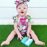 Beautiful Summer Newborn Baby Bodysuit Floral Cotton Infant Rompers thumbnail-4