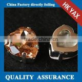 0919L China factory High Quality fancy heart glass stone,fancy glass stone for jewelry,wholesale decorative heart glass stones