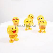 Funny Spring Shaking Head Car Doll Expression Toy Dashboard Bobbleheads for Car Home and Office Shaking Head Figure Decoration thumbnail-2
