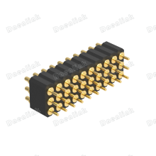 Dnenlink 2.00mm Pitch Triple Row H4.0mm Straight SMT Type Male Header PogoPin Connectpr thumbnail-1