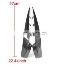 B Style Carbon Fiber Front Bumper Fins for Mercedes Benz CLS-Class W218 CLS63 AMG 2015-2017 thumbnail-4