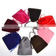 Custom Logo Printed Velvet Jewelry Gift Drawstring Bag Pouch With Logo thumbnail-1