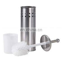 Wholesale Toilet Brush Stainless Steel Eco- Friendly Hotel Cleaning Toilet Brush thumbnail-3
