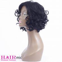 130% 150% 180% Natrual Color Short Curly Bob Wig thumbnail-2